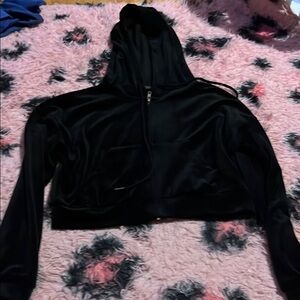 Forever 21 Black Hooded Jacket
